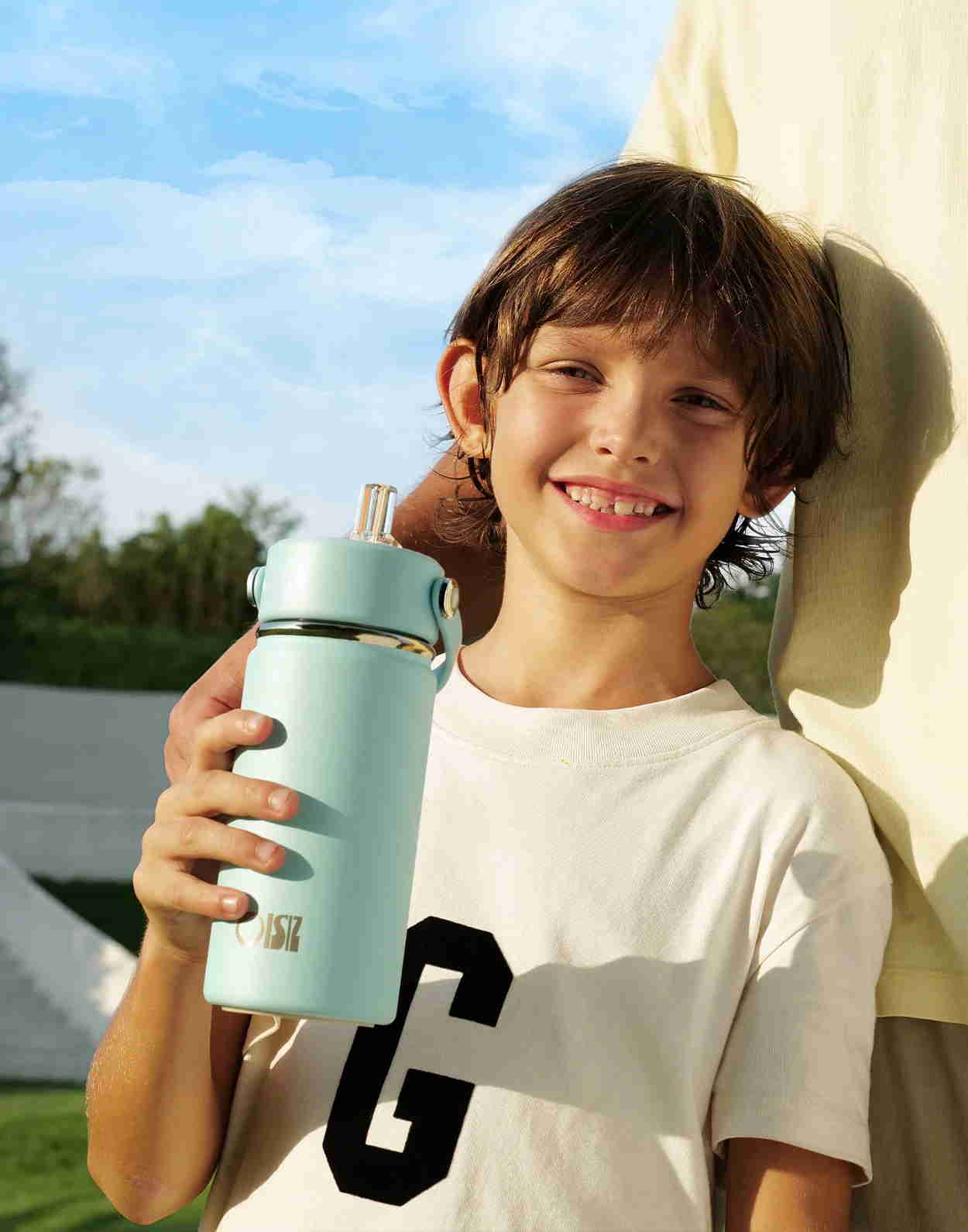 Water Bottle with Straw